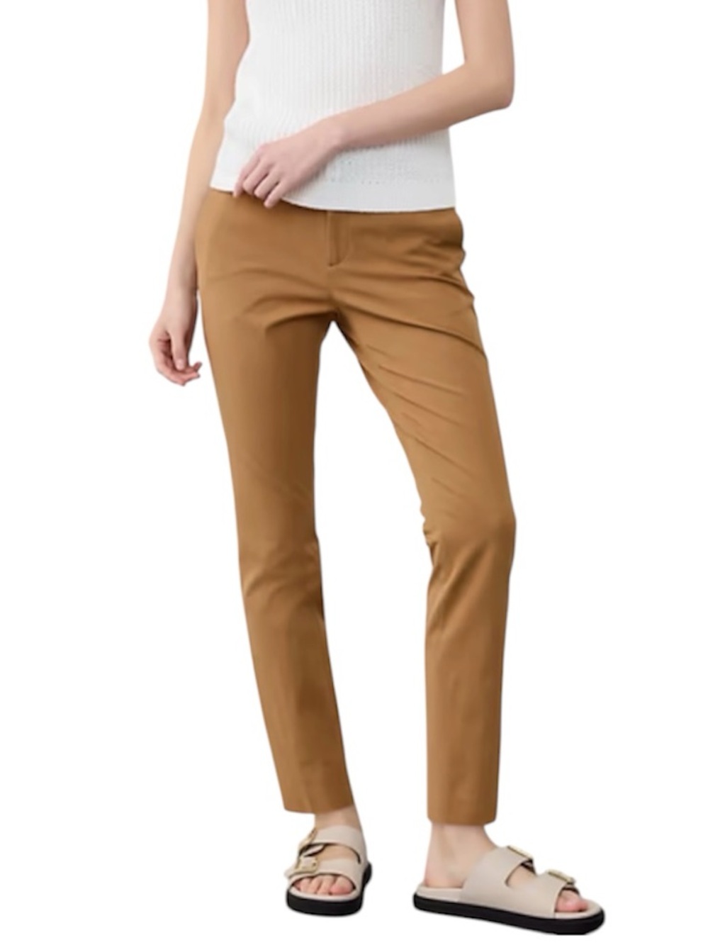 Banana Republic Slim Ankle Pants in Camel Brown